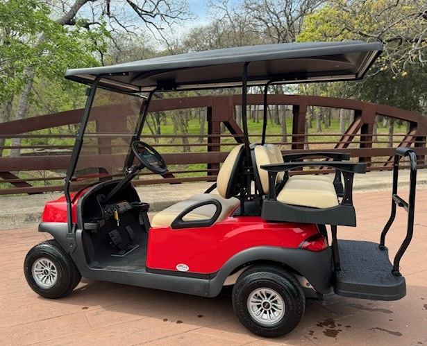 2019 Club Car Tempo – Lithium (Rood/Beige) - Afbeelding 3