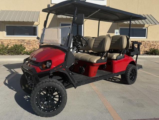 2023 E-Z-GO Express L6 Gas (Flame Red)